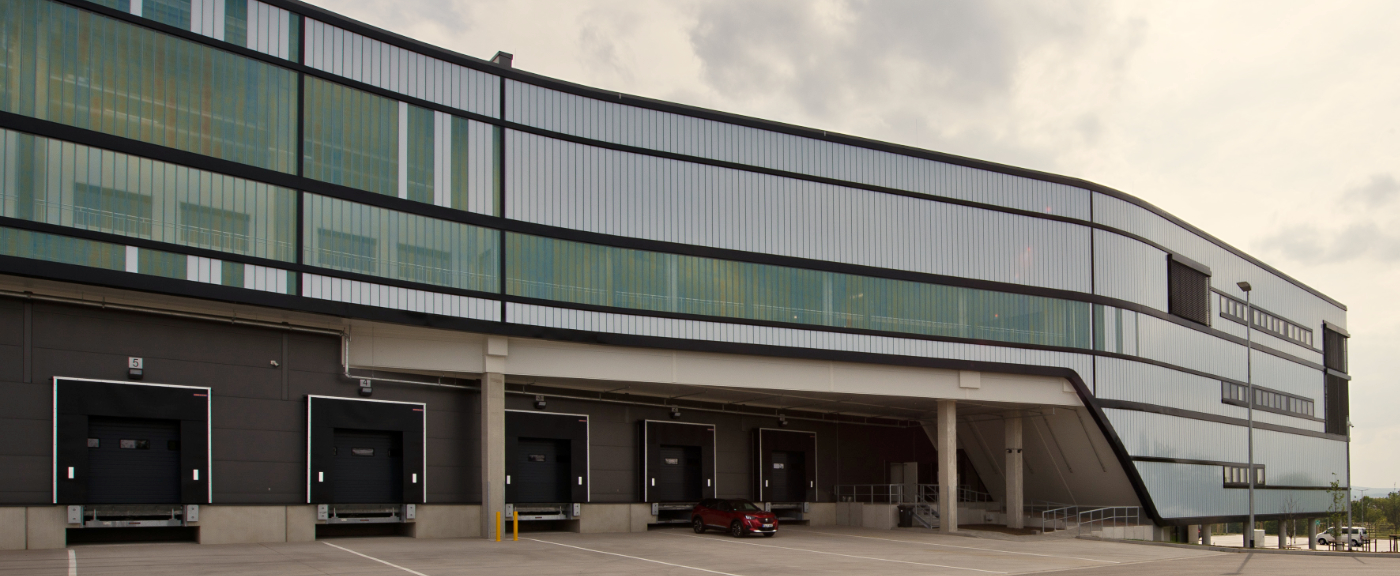 Außenansicht des Logistikzentrum Weidmüller in Eisenach