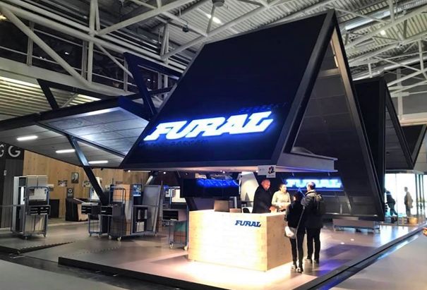 Stand der firma FURAL auf der Baumesse in München